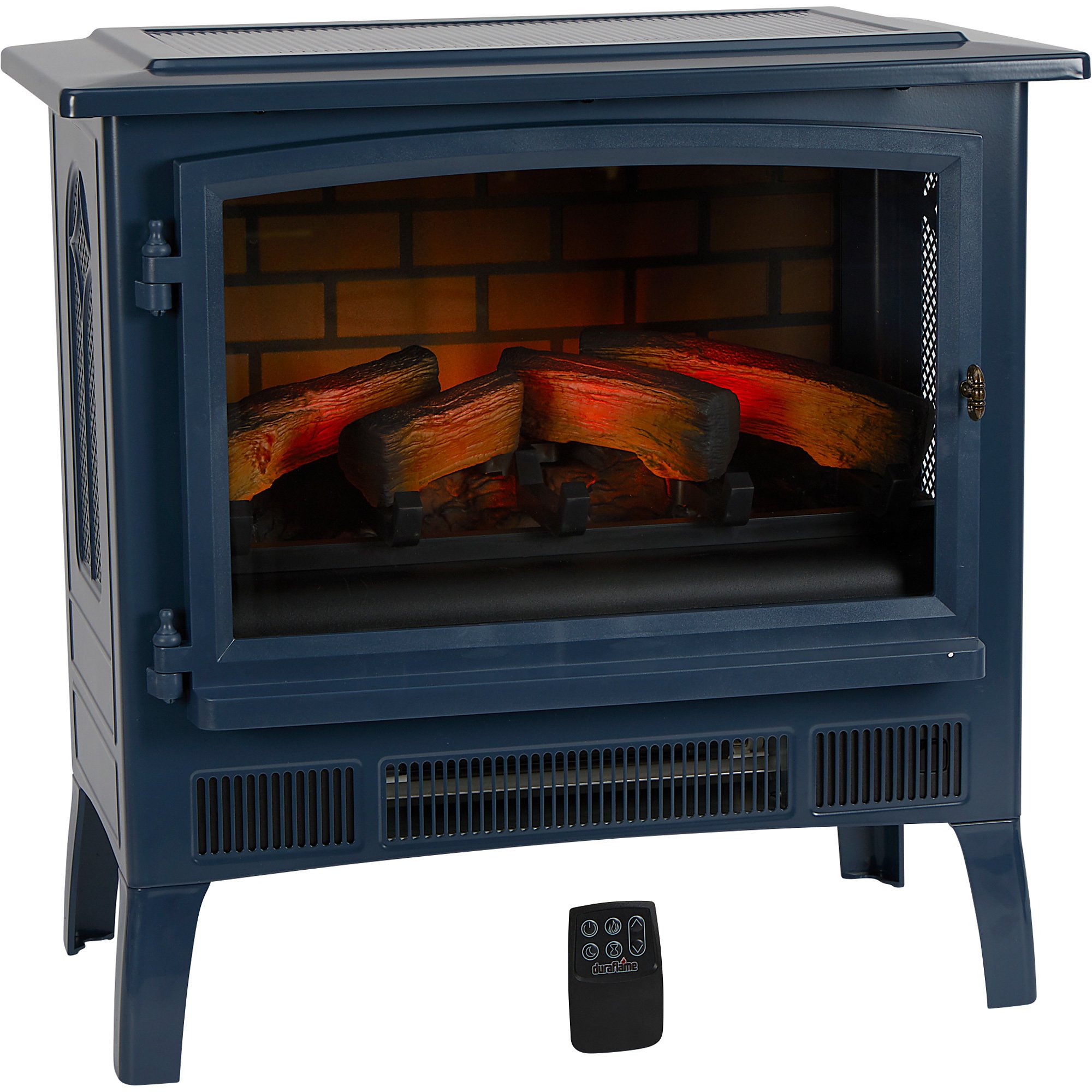 Duraflame InfraGen Stove Heater with Remote Controll — Navy Blue, 5200 BTU, 1500 Watt, 120 Volt, Model #DFI-5018-07
